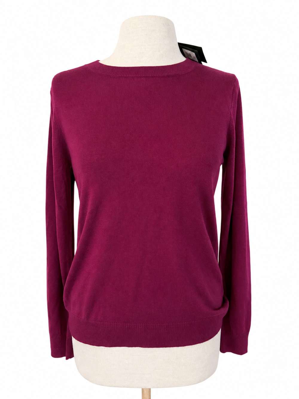 NWT Banana Republic Silk Cashmere Crewneck Sweater Purple Womenʻs Small